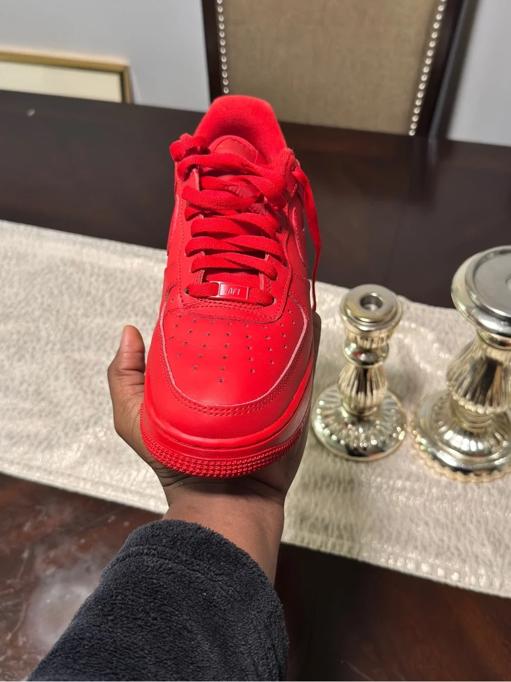 Nike Men's Red Low-Top Sneakers